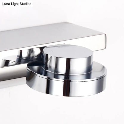 Aplique de pared redondo contemporáneo DecorBites™ - Acero inoxidable con 2/3 luces y luz cálida/blanca, acabado plateado, pantalla acrílica