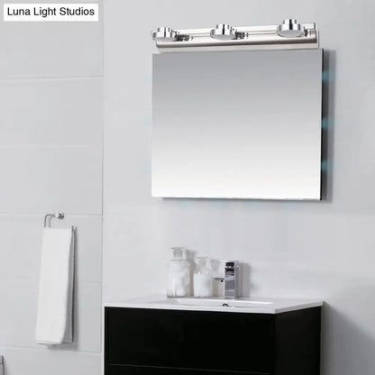 Aplique de pared redondo contemporáneo DecorBites™ - Acero inoxidable con 2/3 luces y luz cálida/blanca, acabado plateado, pantalla acrílica