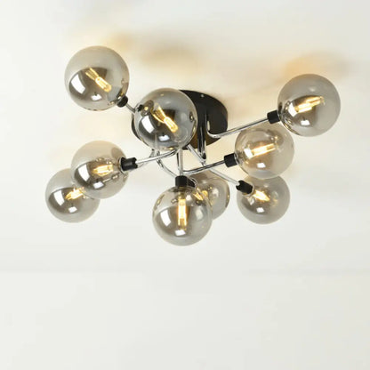 DecorBites™ DecorBites™ Contemporary Semi Flush Bubble Glass Ceiling Light for Living Room