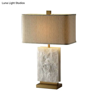 مصباح عمل معاصر من القماش المظلل - مصباح قراءة أبيض للدراسة