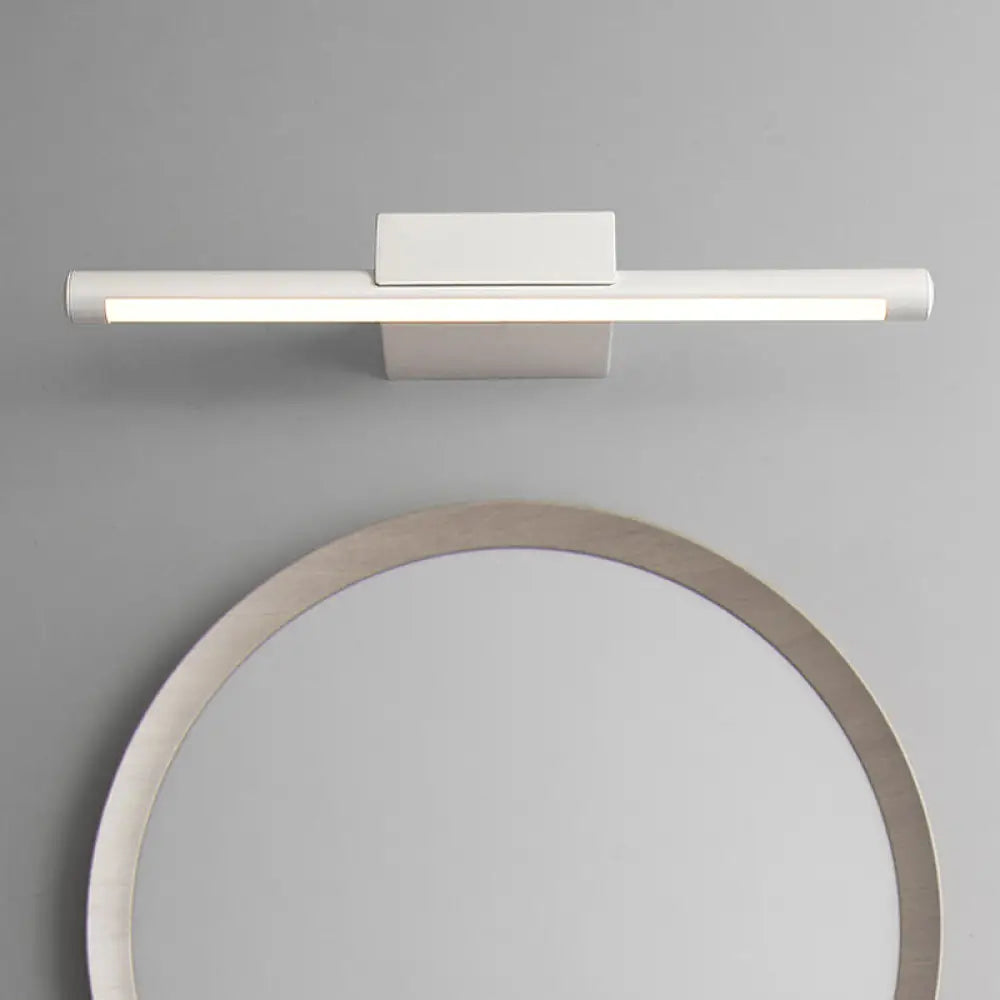 Aplique de pared DecorBites™ de metal delgado y contemporáneo con luz LED - 16"/19.5"/23.5" de ancho - Luz blanca/cálida - Montaje en pared