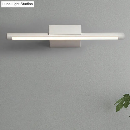 Aplique de pared DecorBites™ de metal delgado y contemporáneo con luz LED - 16"/19.5"/23.5" de ancho - Luz blanca/cálida - Montaje en pared