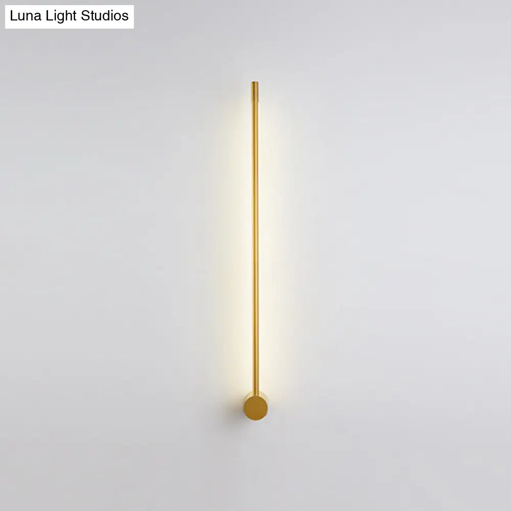 DecorBites™ DecorBites™ Contemporary Slim Tube Sconce LED Wall Light Fixture for Living Room - Metal Design