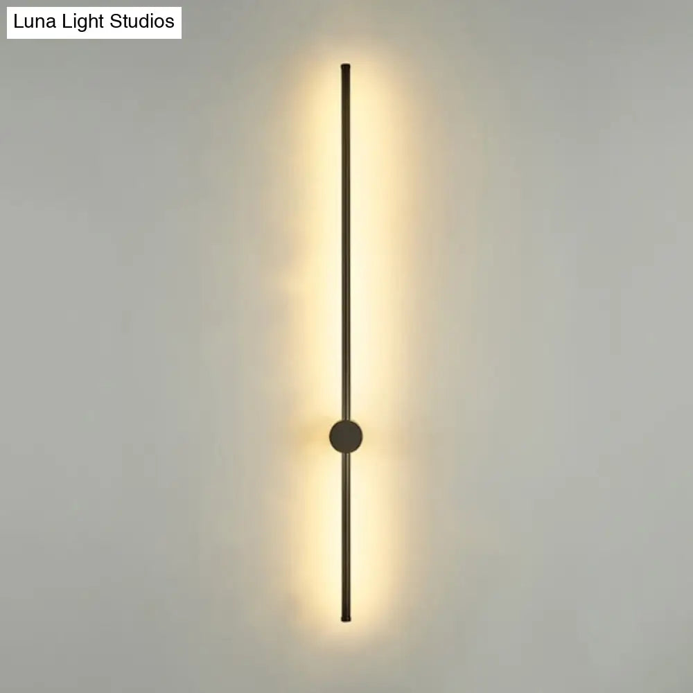 DecorBites™ DecorBites™ Contemporary Slim Tube Sconce LED Wall Light Fixture for Living Room - Metal Design