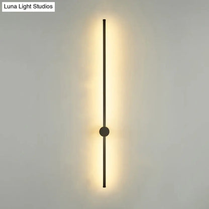 DecorBites™ DecorBites™ Contemporary Slim Tube Sconce LED Wall Light Fixture for Living Room - Metal Design