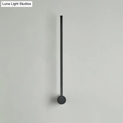 DecorBites™ DecorBites™ Contemporary Slim Tube Sconce LED Wall Light Fixture for Living Room - Metal Design