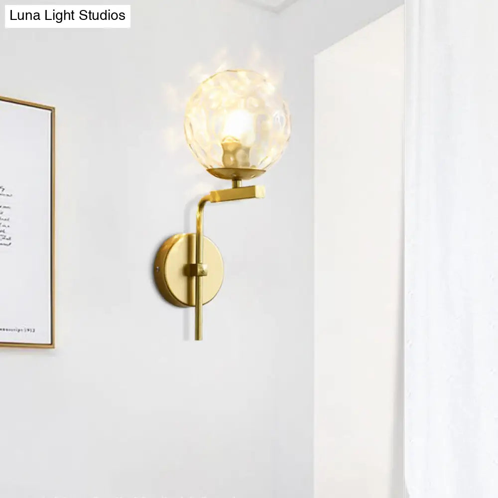 Aplique de pared esférico contemporáneo DecorBites™ - Para dormitorio con 1 bombilla