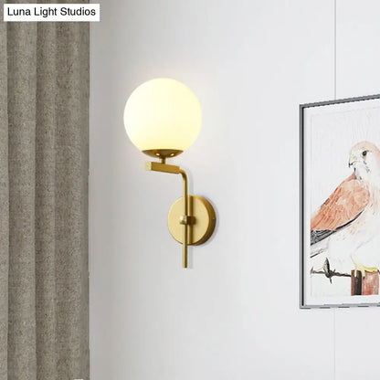 Aplique de pared esférico contemporáneo DecorBites™ - Para dormitorio con 1 bombilla