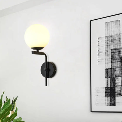 Aplique de pared esférico contemporáneo DecorBites™ - Para dormitorio con 1 bombilla