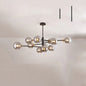 Contemporary Sputnik Chandelier - Glass Living Room Ceiling Light Fixture+