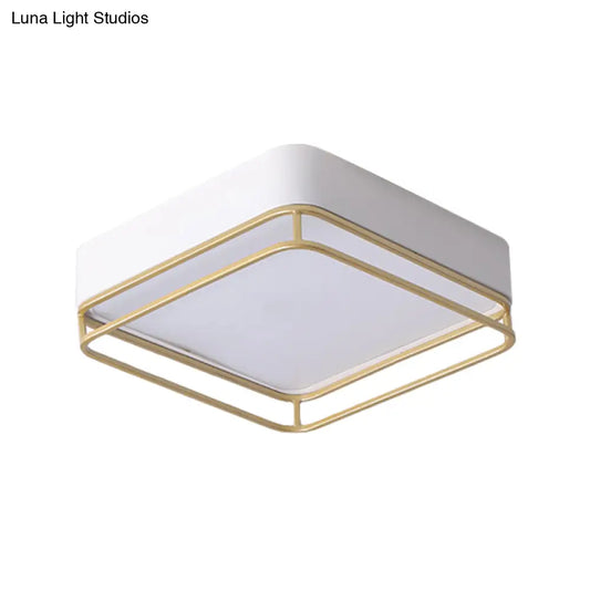 DecorBites™ DecorBites™ Contemporary Square LED Flush Mount Ceiling Light in Warm/White/3 Color Options
