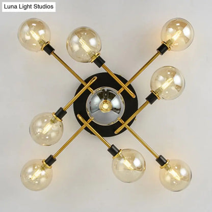 DecorBites™ DecorBites™ Contemporary Stained Glass Ceiling Light Fixtures for Bedroom - Bubble Semi Flush Mount Lighting