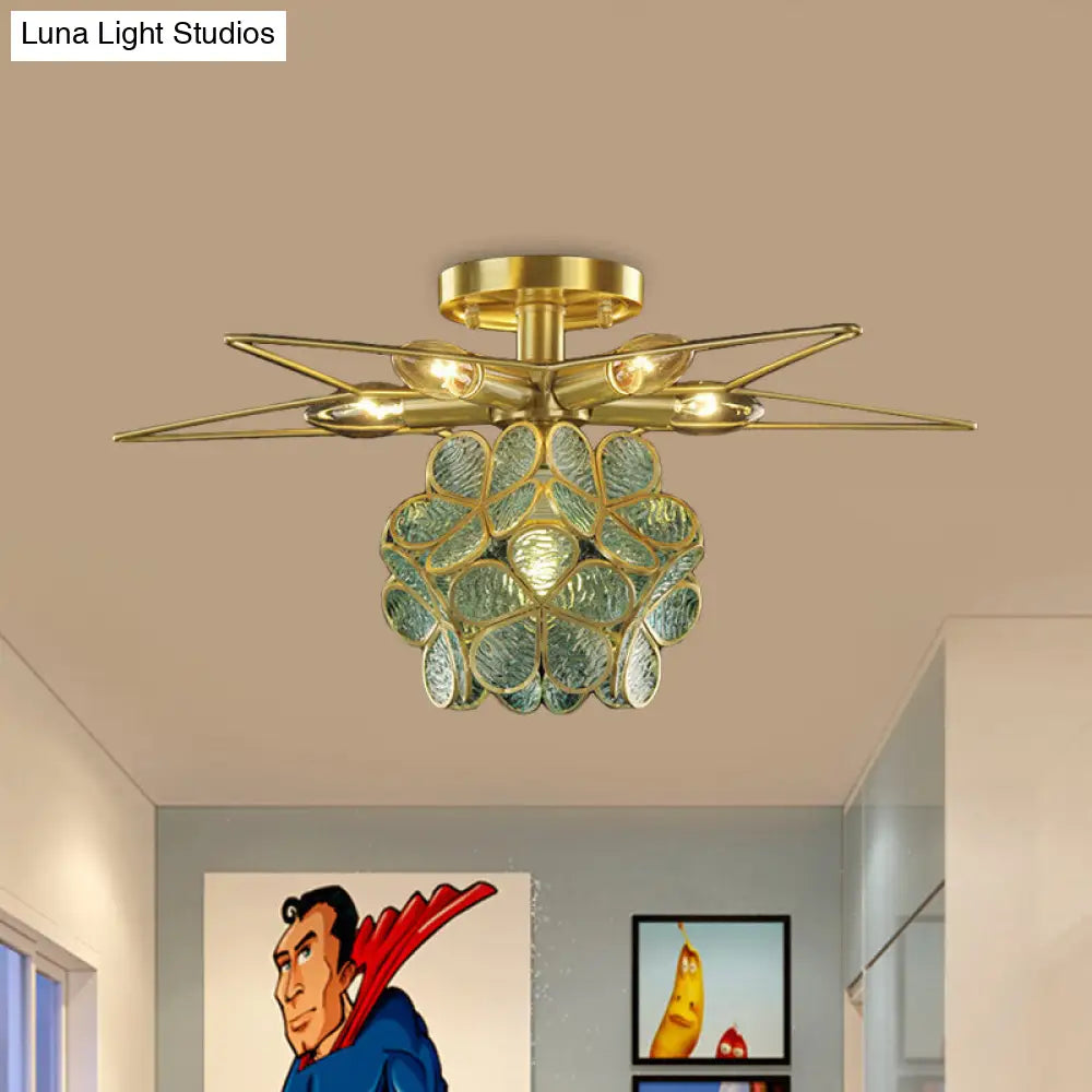 DecorBites™ DecorBites™ Contemporary Star Metal Close to Ceiling 1-Light Semi-Flush Mount