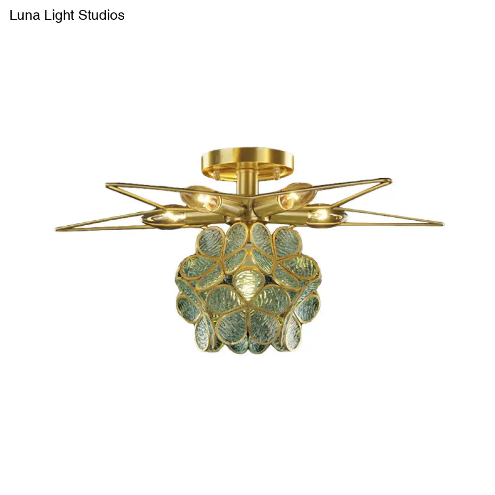 DecorBites™ DecorBites™ Contemporary Star Metal Close to Ceiling 1-Light Semi-Flush Mount