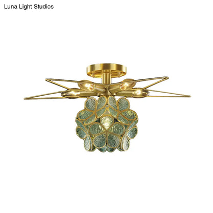 DecorBites™ DecorBites™ Contemporary Star Metal Close to Ceiling 1-Light Semi-Flush Mount
