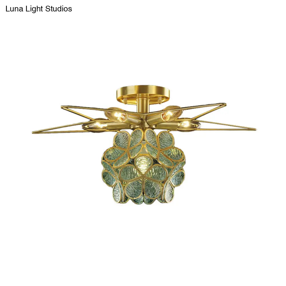 DecorBites™ DecorBites™ Contemporary Star Metal Close to Ceiling 1-Light Semi-Flush Mount
