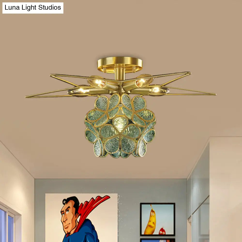 DecorBites™ DecorBites™ Contemporary Star Metal Close to Ceiling 1-Light Semi-Flush Mount
