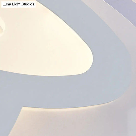 DecorBites™ مصباح LED رفيع معاصر للتركيب على السقف باللون الأبيض - مثالي لغرفة الألعاب!