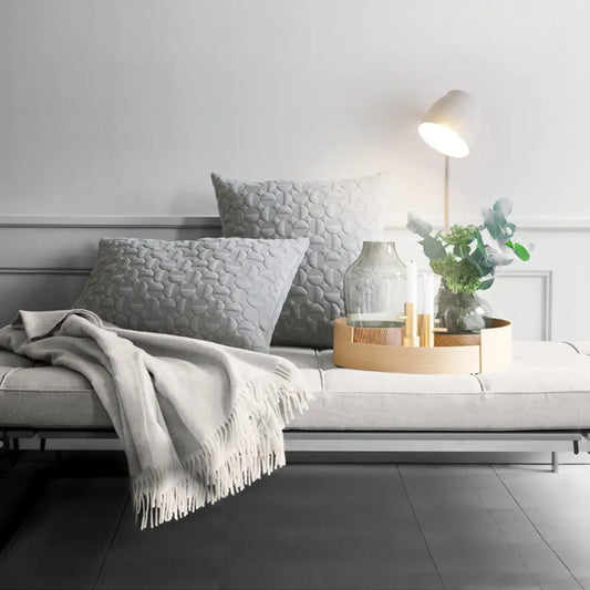 Contemporary Tapered Metal Wall Light Sconce - 4" Width, 1 Bulb - Black/Gray/White - Bedroom Lighting