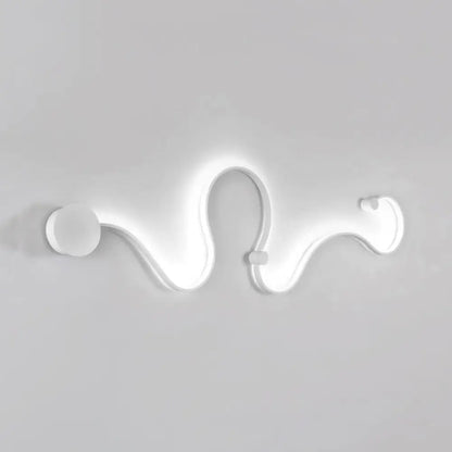 Aplique de pared LED DecorBites™ Contemporary Twist - Negro/Blanco - Iluminación cálida/blanca
