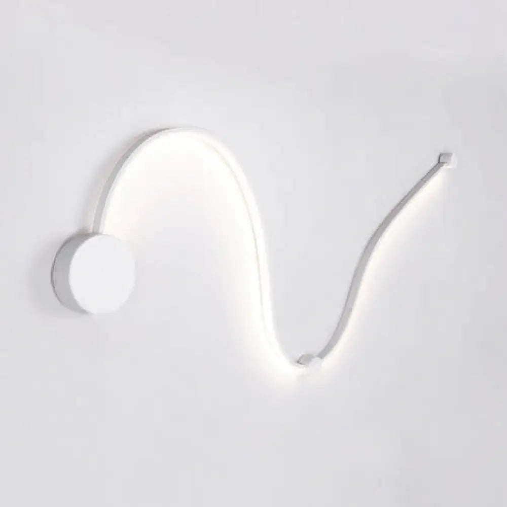 Aplique de pared LED DecorBites™ Contemporary Twist - Negro/Blanco - Iluminación cálida/blanca