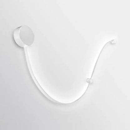 Aplique de pared LED DecorBites™ Contemporary Twist - Negro/Blanco - Iluminación cálida/blanca