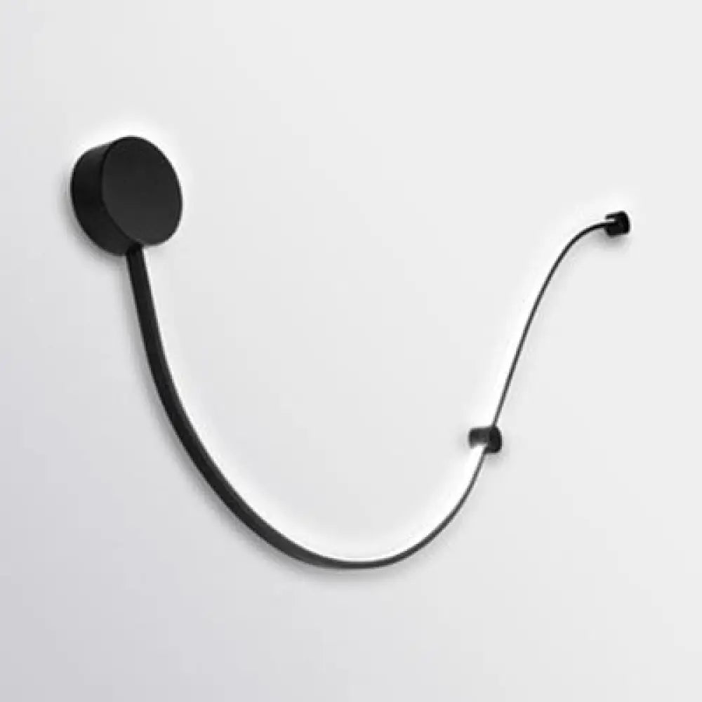 Aplique de pared LED DecorBites™ Contemporary Twist - Negro/Blanco - Iluminación cálida/blanca