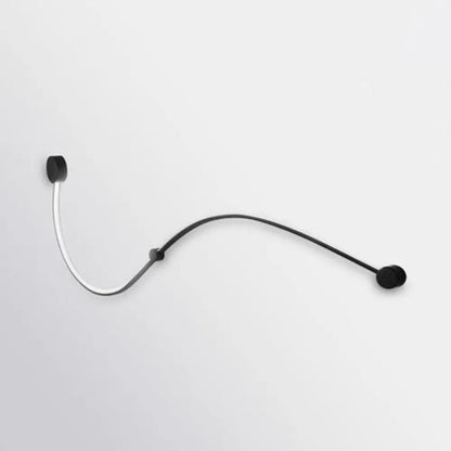 Aplique de pared LED DecorBites™ Contemporary Twist - Negro/Blanco - Iluminación cálida/blanca