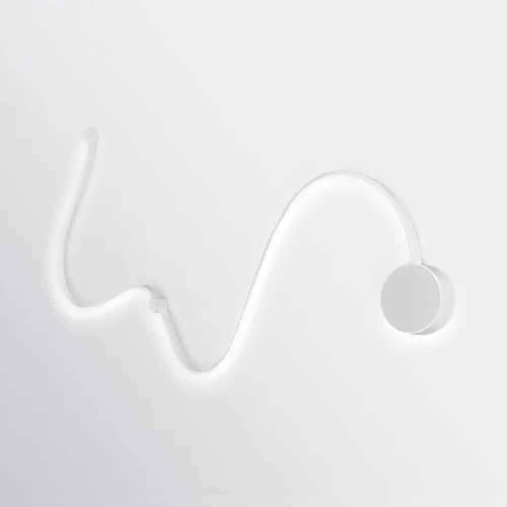 Aplique de pared LED DecorBites™ Contemporary Twist - Negro/Blanco - Iluminación cálida/blanca