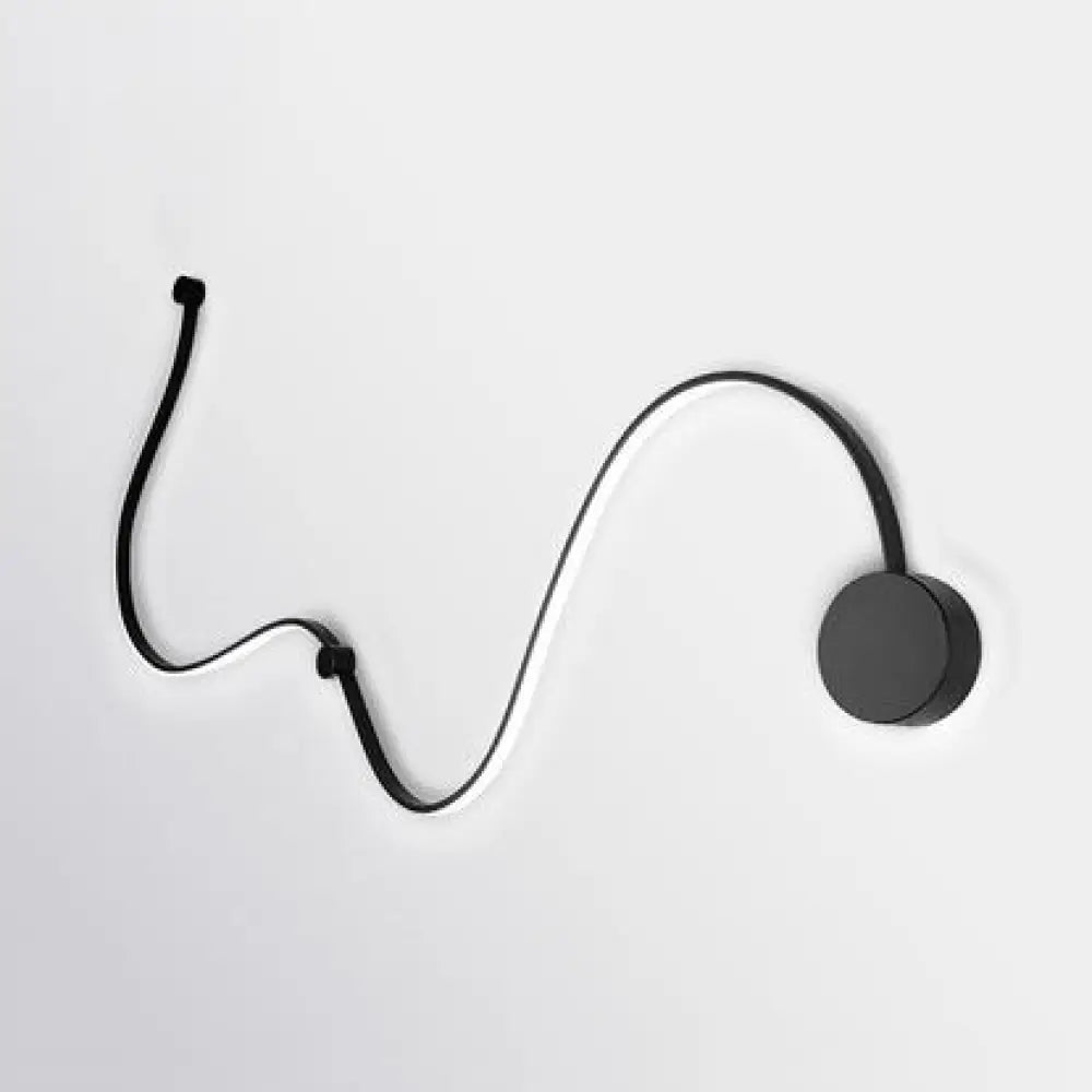 Aplique de pared LED DecorBites™ Contemporary Twist - Negro/Blanco - Iluminación cálida/blanca