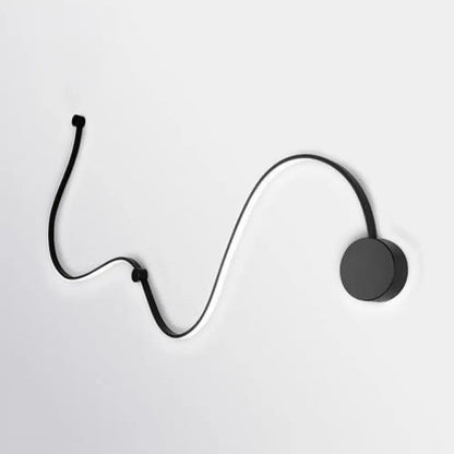 Aplique de pared LED DecorBites™ Contemporary Twist - Negro/Blanco - Iluminación cálida/blanca