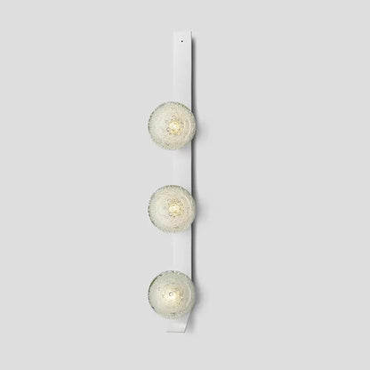 Contemporary Wall Light - White / Triple Globe
