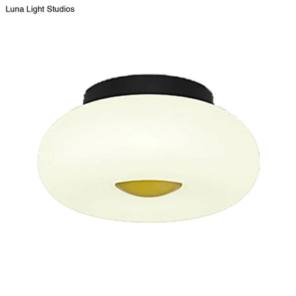 DecorBites™ DecorBites™ Contemporary White Circular Semi Flush Ceiling Light with 1/3/5 Heads - Acrylic Ceiling Lamp for Living Room