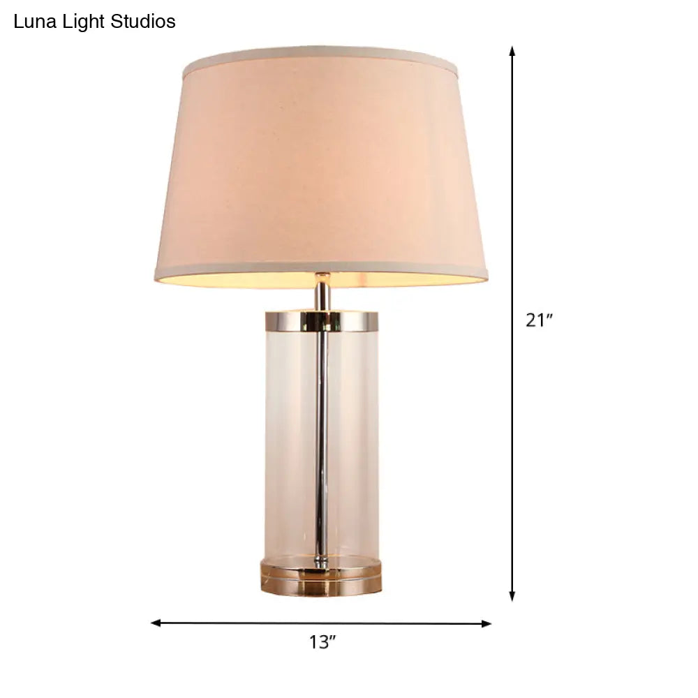 إضاءة أسطوانية بيضاء معاصرة للقراءة - مصباح كتاب برأس واحد