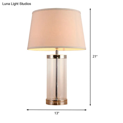 إضاءة أسطوانية بيضاء معاصرة للقراءة - مصباح كتاب برأس واحد