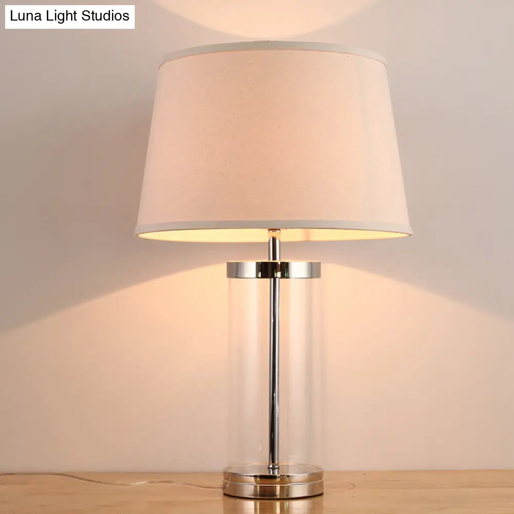 إضاءة أسطوانية بيضاء معاصرة للقراءة - مصباح كتاب برأس واحد