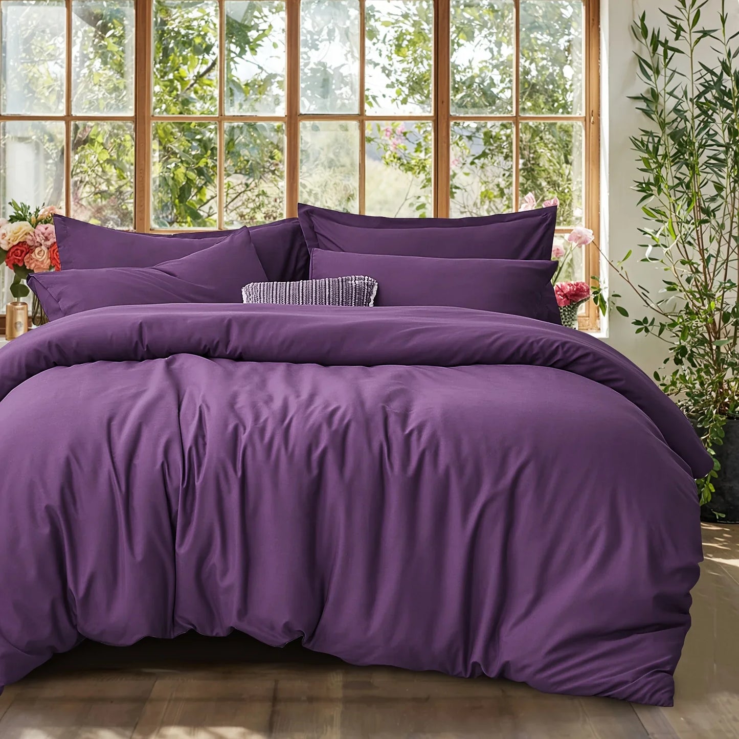 Cooling Summer Cotton Duvet Set with Pillowcases - 3 / 200X230cm