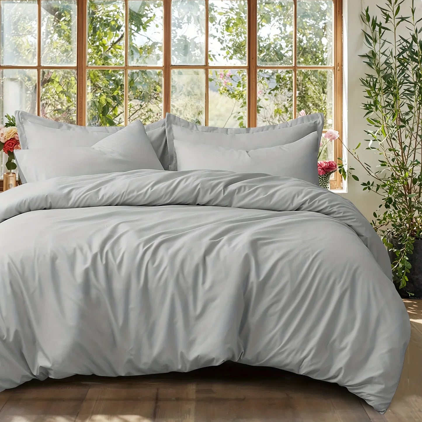 Cooling Summer Cotton Duvet Set with Pillowcases - 6 / 150X200cm