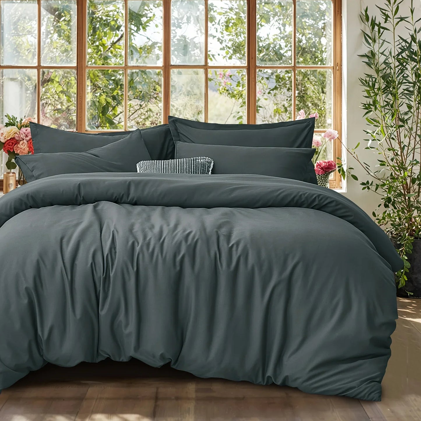 Cooling Summer Cotton Duvet Set with Pillowcases - 7 / 200X230cm