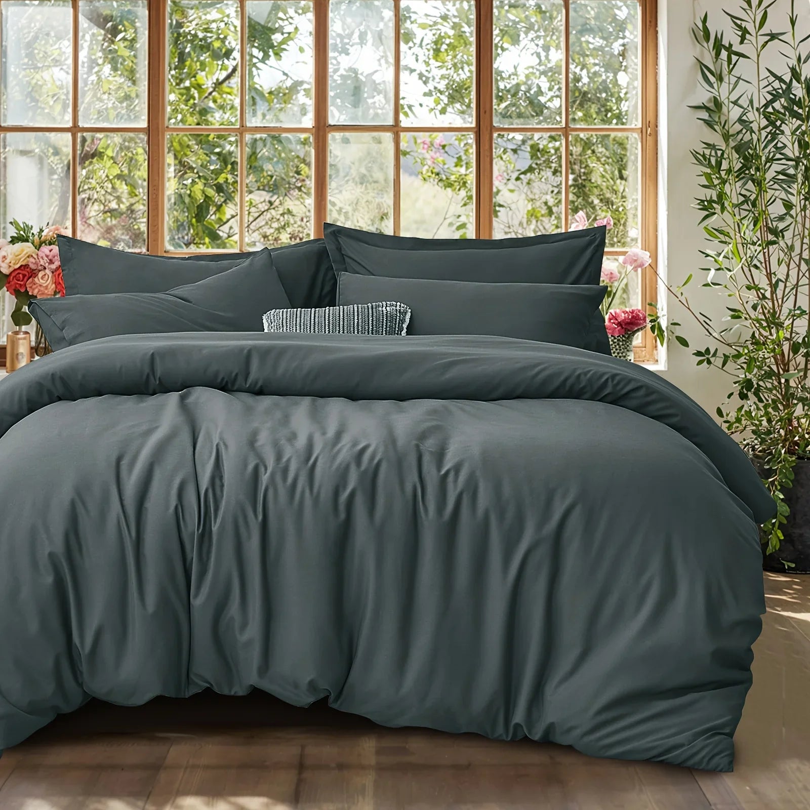 Cooling Summer Cotton Duvet Set with Pillowcases - 7 / 200X230cm