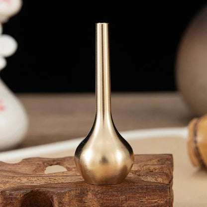 Copper Gold Tall Vase - Elegant Home Decor - 2 - Vase