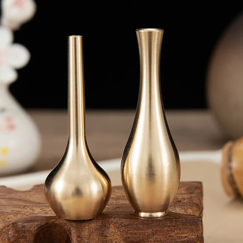 Copper Gold Tall Vase - Elegant Home Decor - Vase