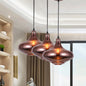 Copper Modern Ceiling Pendant Light with Mirror Glass Shade - Perfect for Dining Room