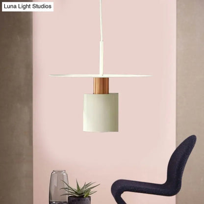 Copper Pendant Light - Modern Metal, Cylindrical Design, 8"/12" Wide, Hanging Lamp for Ceiling