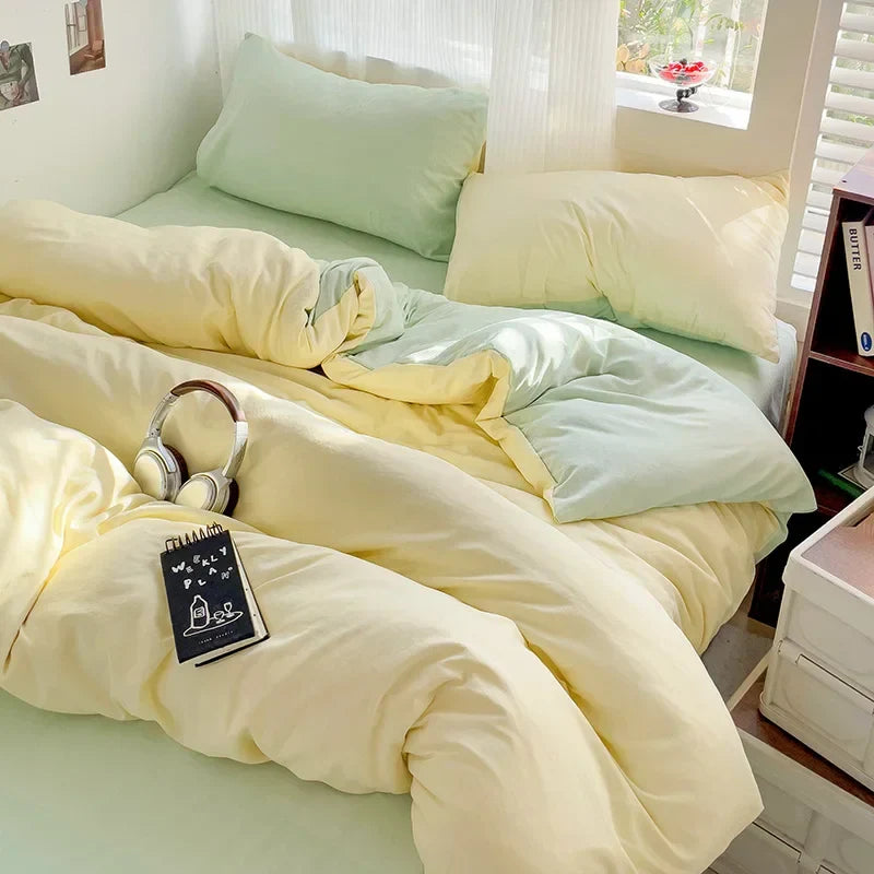 Cotton Bedding Set with Sheet Duvet Cover