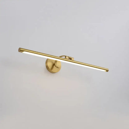 إضاءة LED للحمام الريفي - مثبتة على الحائط من المعدن على شكل عمود من النحاس