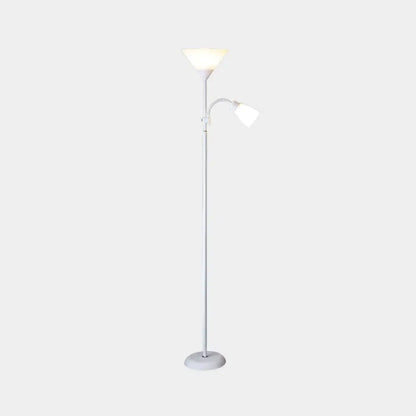 Country Living Room Acrylic Torchiere Floor Lamp with Flexible Arm
