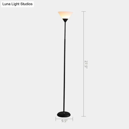 Country Living Room Acrylic Torchiere Floor Lamp with Flexible Arm