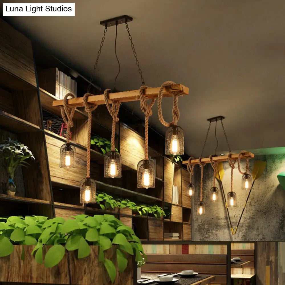 Lámpara colgante de malla DecorBites™ Countryside con cable de cuerda