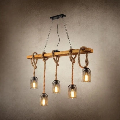 Lámpara colgante de malla DecorBites™ Countryside con cable de cuerda